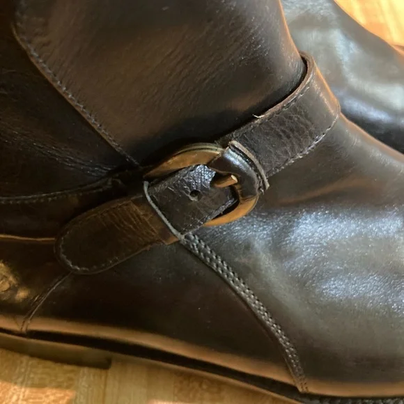 EUC Men’s  Domani Made In Italy Black Leather  Ankle Boots Size 9M - Picture 6 of 9